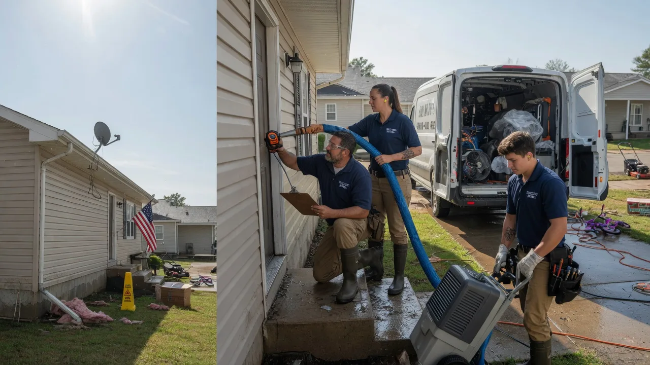 Ceiling Water Damage Restoration in Medora, IN near me